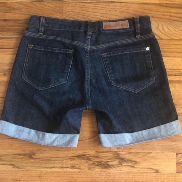 Baldwin selvedge denim jean shorts blue cuffed size 25 - Picture 3 of 11